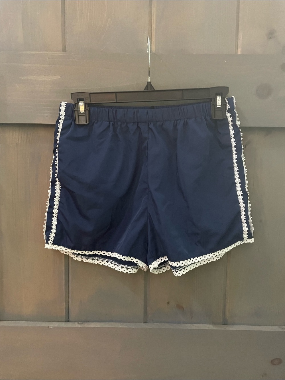 PacSun Navy Blue Women's Lace Trim BOXER Shorts
Cute Patriotic wear